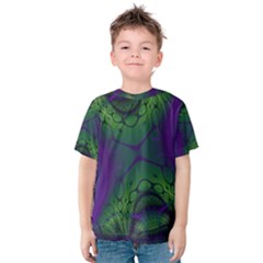 Abstract Fractal Art Pattern Kids  Cotton Tee