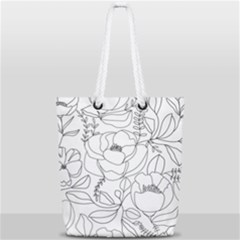 Contemporary Nature Seamless Pattern Full Print Rope Handle Tote (small)