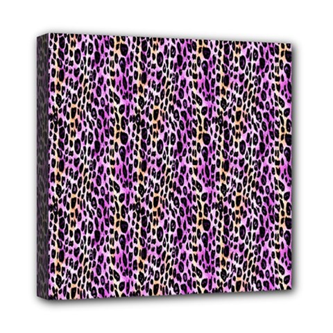 Leopard Mini Canvas 8  X 8  (stretched)