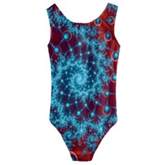 Fractal Pattern Background Kids  Cut-out Back One Piece Swimsuit
