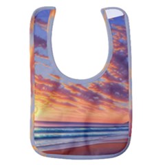 Summer Sunset Over Beach Baby Bib