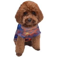 Serene Sunset Over Beach Dog T-shirt