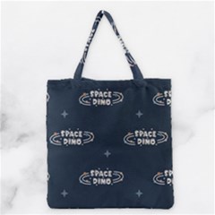 Space Dino Art Pattern Design Wallpaper Background Grocery Tote Bag