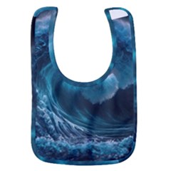 Tsunami Waves Ocean Sea Water Rough Seas 3 Baby Bib
