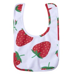 Seamless Pattern Fresh Strawberry Baby Bib