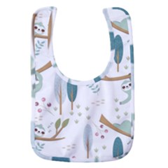 Pattern-sloth-woodland Baby Bib