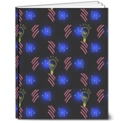 Background Pattern Graphic 8  X 10  Hardcover Notebook