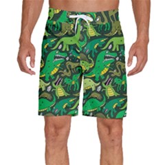 Dino Kawaii Men s Beach Shorts