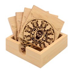 Skull Grateful Dead Phone Gratefuldead Bamboo Coaster Set