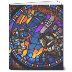 The Game Monster Stained Glass 8  X 10  Hardcover Notebook