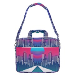 Retro Cityscape Artist Artwork Digital Art Macbook Pro 16  Shoulder Laptop Bag