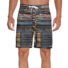 Pile Of Books Photo Of Assorted Book Lot Backyard Antique Store Men s Beach Shorts