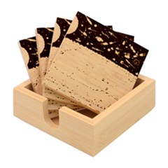 Abstract Painting Space Cartoon Bamboo Coaster Set