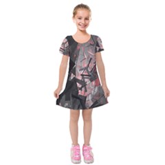 Dark, Abstract, Color, Desenho, Hd Phone Wallpaper Kids  Short Sleeve Velvet Dress