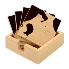 Cartoon, Elma, Corazones Bamboo Coaster Set