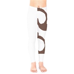Abstract Pattern Beige Swirl T- Shirt Abstract Pattern Beige Swirl T- Shirt Kids  Leggings