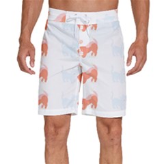 Dog And Cat Lover Pattern T- Shirtdog And Cat Lover Pattern T- Shirt Men s Beach Shorts