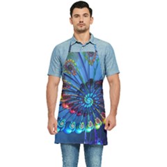 Top Peacock Feathers Kitchen Apron