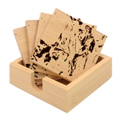 Marbling Blend  Bamboo Coaster Set