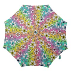 Funny Flowers Smile Face Camomile Hook Handle Umbrella (large)