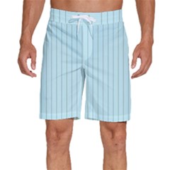 Stripes Striped Turquoise Men s Beach Shorts