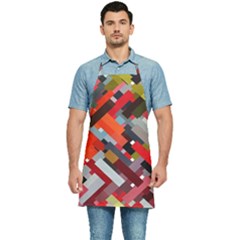 Maze Mazes Fabric Fabrics Color Kitchen Apron
