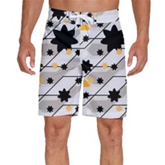 Flower Shape Abstract Pattern Men s Beach Shorts