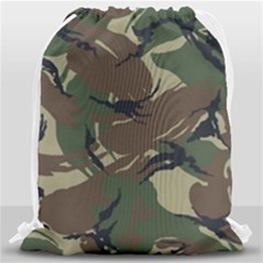 Camouflage Pattern Fabric Drawstring Bag (large)