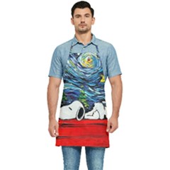 Dog House Vincent Van Gogh s Starry Night Parody Kitchen Apron