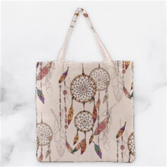 Coloured Dreamcatcher Background Grocery Tote Bag