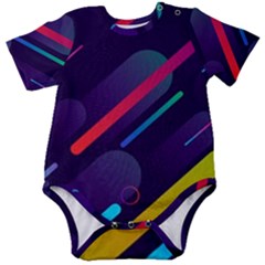 Colorful Abstract Background Baby Short Sleeve Bodysuit