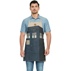 Tardis Doctor Who Minimal Minimalism Kitchen Apron