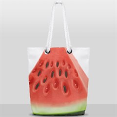 Seamless Background With Watermelon Slices Full Print Rope Handle Tote (small)