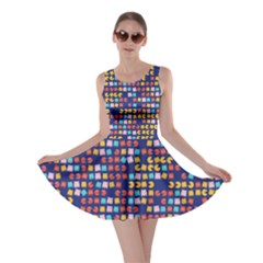 Cartoon Cosplay Halloween Purple Skater Dress