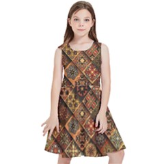 Pattern, Abstract, Texture, Mandala Kids  Skater Dress