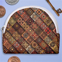 Pattern, Abstract, Texture, Mandala Horseshoe Style Canvas Pouch