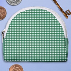 Green -1 Horseshoe Style Canvas Pouch