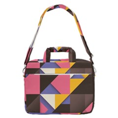 Retro Colorful Background, Geometric Abstraction Macbook Pro 16  Shoulder Laptop Bag