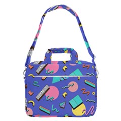 Geometric Shapes Material Design, Lollipop, Lines Macbook Pro 16  Shoulder Laptop Bag