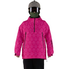 Pink Pattern, Abstract, Background, Bright Men s Ski And Snowboard Waterproof Breathable Jacket