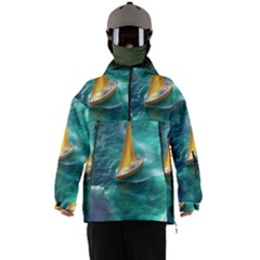 Mountain Wolf Tree Nature Moon Men s Ski And Snowboard Waterproof Breathable Jacket