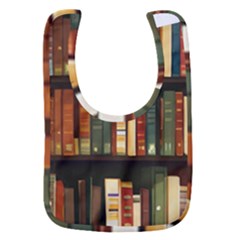 Books Bookshelves Library Fantasy Apothecary Book Nook Literature Study Baby Bib