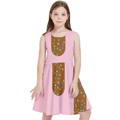Ice Cream Dessert Food Cake Chocolate Sprinkles Sweet Colorful Drip Sauce Cute Kids  Skater Dress