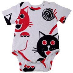Cat Little Ball Animal Baby Short Sleeve Bodysuit