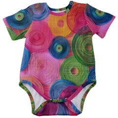 Colorful Abstract Patterns Baby Short Sleeve Bodysuit