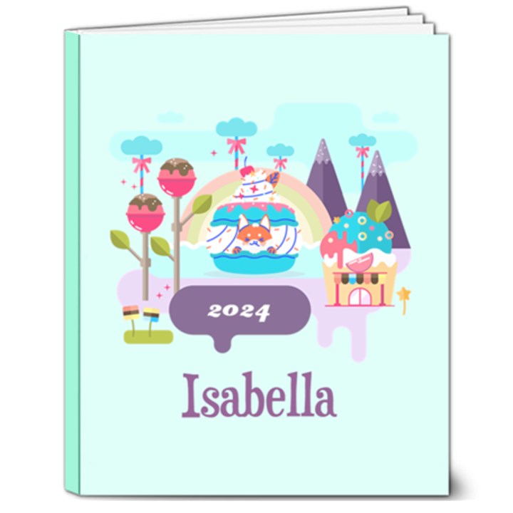 Personalized Name Cute Pet Hardcover Notebook 8  x 10  Hardcover Notebook