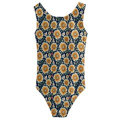 Flower 120424 Kids  Cut-out Back One Piece Swimsuit