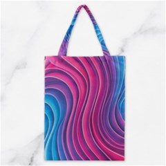 Spiral Swirl Pattern Light Circle Classic Tote Bag