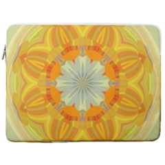 Sunshine Sunny Sun Abstract Yellow 17  Vertical Laptop Sleeve Case With Pocket
