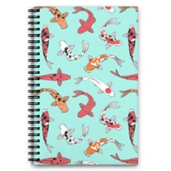 Pattern With Koi Fishes 5 5  X 8 5  Notebook